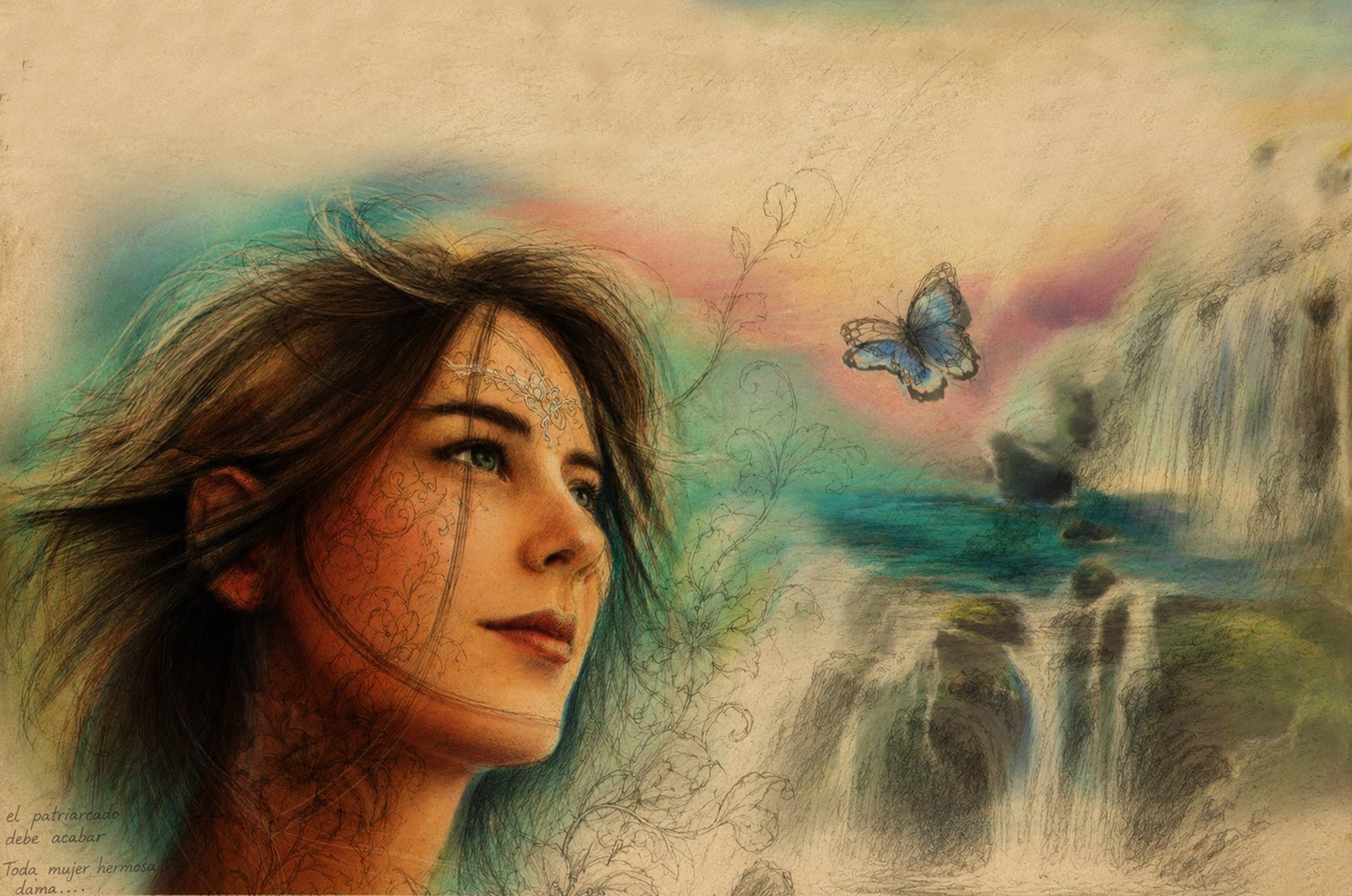 Hyperrealistic concept-art by MAURYARTE — Oil portrait rendering study displaying classical chiaroscuro values